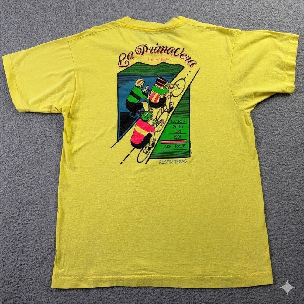 VTG 1991 Specialized La Primavera Race Lake Travis South Austin Bicycles Shirt L
